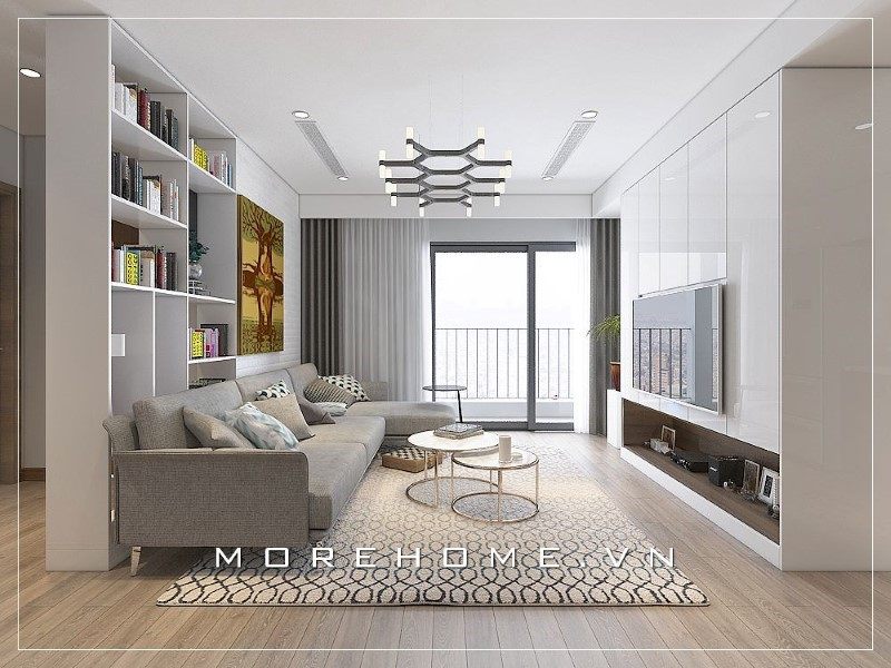 Tham khảo mẫu thiết kế không gian phòng khách chung cư đẹp cho tổ ấm của mọi gia đình Việt.